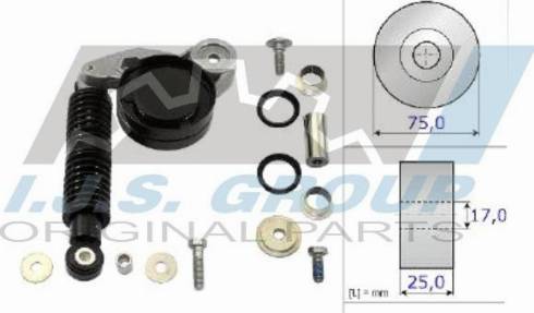 IJS GROUP 93-1429 - Ремонтен комплект, обтяжно рамо- пистов ремък vvparts.bg