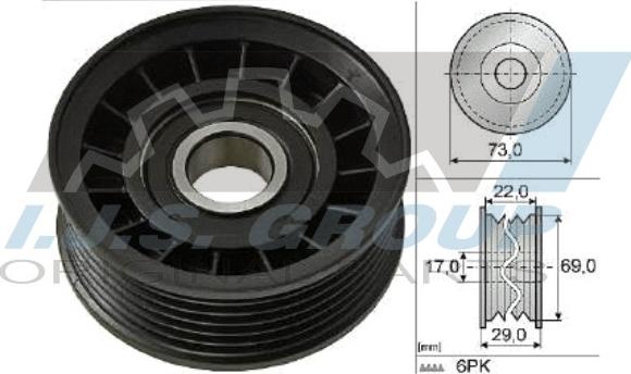 IJS GROUP 93-1508 - Паразитна / водеща ролка, пистов ремък vvparts.bg