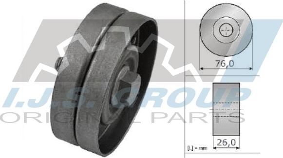 IJS GROUP 93-1198 - Паразитна / водеща ролка, пистов ремък vvparts.bg