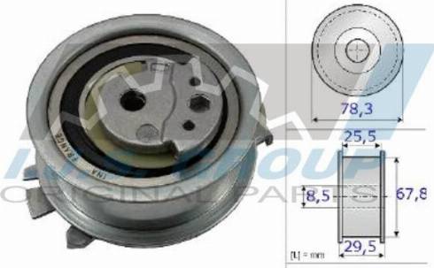 IJS GROUP 93-1841 - Обтяжна ролка, ангренаж vvparts.bg