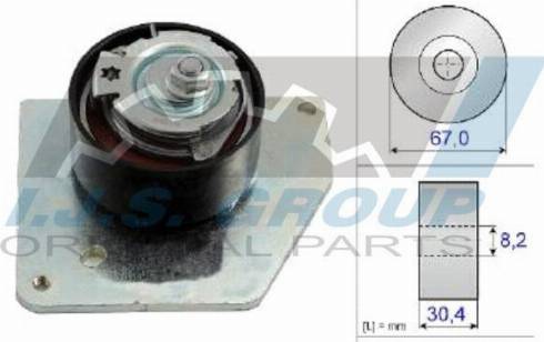 IJS GROUP 93-1863 - Обтяжна ролка, ангренаж vvparts.bg