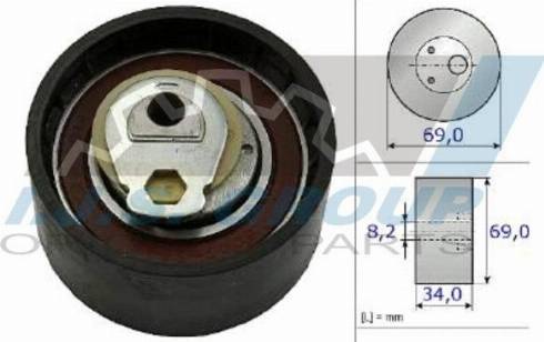 IJS GROUP 93-1348 - Обтяжна ролка, ангренаж vvparts.bg