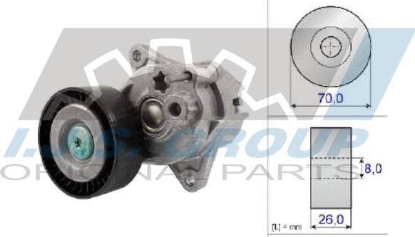 IJS GROUP 93-1311 - Ремъчен обтегач, пистов ремък vvparts.bg