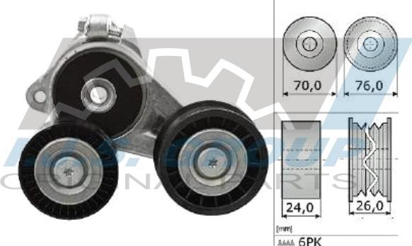 IJS GROUP 93-1334 - Ремъчен обтегач, пистов ремък vvparts.bg