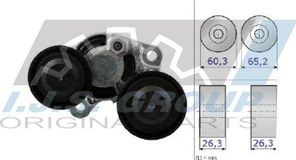 IJS GROUP 93-1288 - Ремъчен обтегач, пистов ремък vvparts.bg