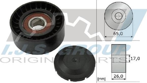 IJS GROUP 93-1275 - Паразитна / водеща ролка, пистов ремък vvparts.bg