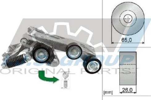 IJS GROUP 93-2445 - Ремъчен обтегач, пистов ремък vvparts.bg