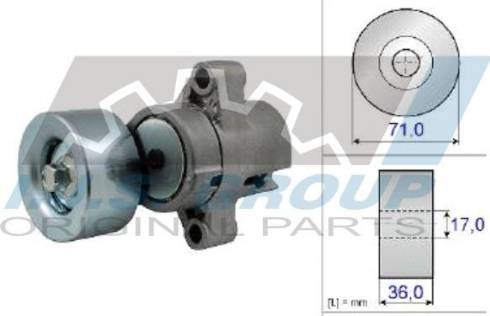 IJS GROUP 93-2448 - Ремъчен обтегач, пистов ремък vvparts.bg