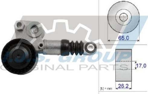 IJS GROUP 93-2439 - Ремъчен обтегач, пистов ремък vvparts.bg