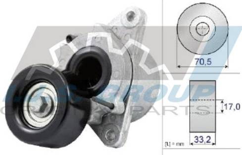 IJS GROUP 93-2438 - Ремъчен обтегач, пистов ремък vvparts.bg