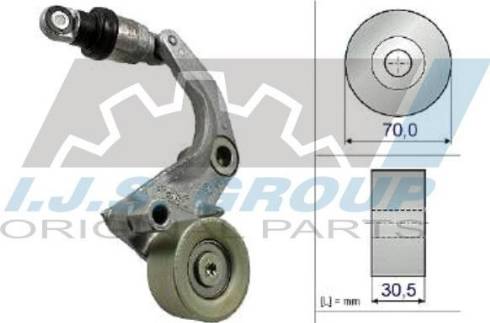 IJS GROUP 93-2472 - Ремъчен обтегач, пистов ремък vvparts.bg