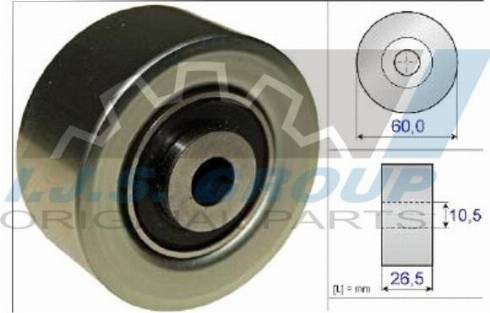 IJS GROUP 93-2098 - Паразитна / водеща ролка, пистов ремък vvparts.bg