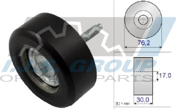 IJS GROUP 93-2140 - Паразитна / водеща ролка, пистов ремък vvparts.bg