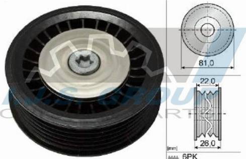 IJS GROUP 93-2156 - Паразитна / водеща ролка, пистов ремък vvparts.bg