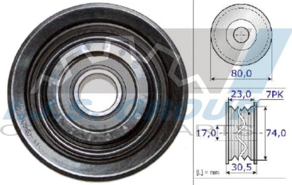 IJS GROUP 93-2105 - Паразитна / водеща ролка, пистов ремък vvparts.bg