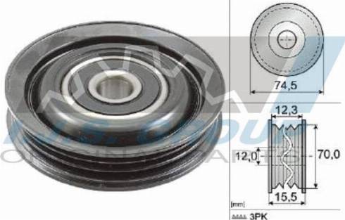 IJS GROUP 93-2187 - Паразитна / водеща ролка, пистов ремък vvparts.bg