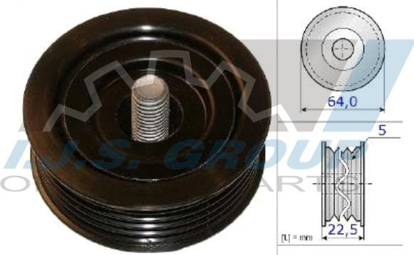 IJS GROUP 93-2134 - Паразитна / водеща ролка, пистов ремък vvparts.bg