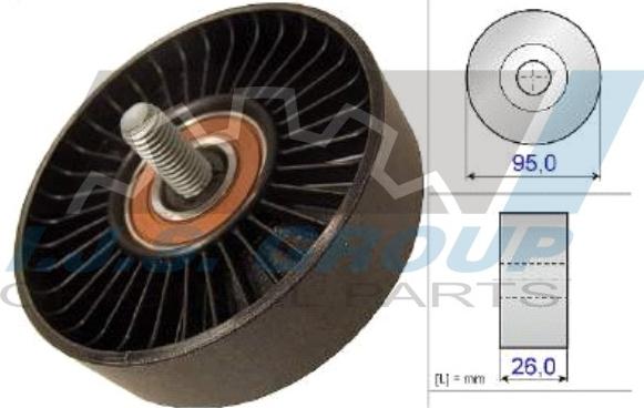 IJS GROUP 93-2135 - Паразитна / водеща ролка, пистов ремък vvparts.bg