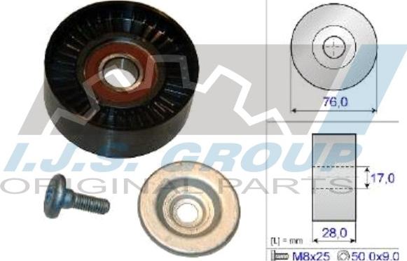 IJS GROUP 93-2138 - Паразитна / водеща ролка, пистов ремък vvparts.bg