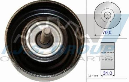 IJS GROUP 93-2121 - Паразитна / водеща ролка, пистов ремък vvparts.bg