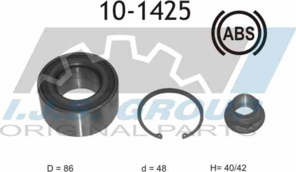 IJS GROUP 10-1425 - Комплект колесен лагер vvparts.bg