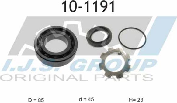 IJS GROUP 10-1191 - Комплект колесен лагер vvparts.bg