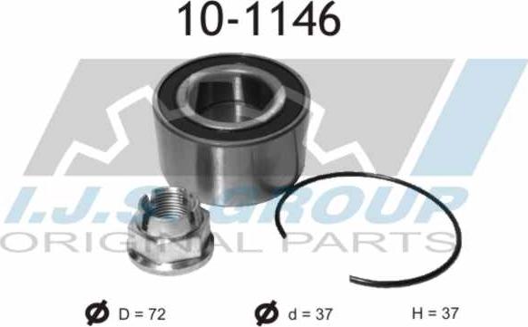 IJS GROUP 10-1146 - Комплект колесен лагер vvparts.bg