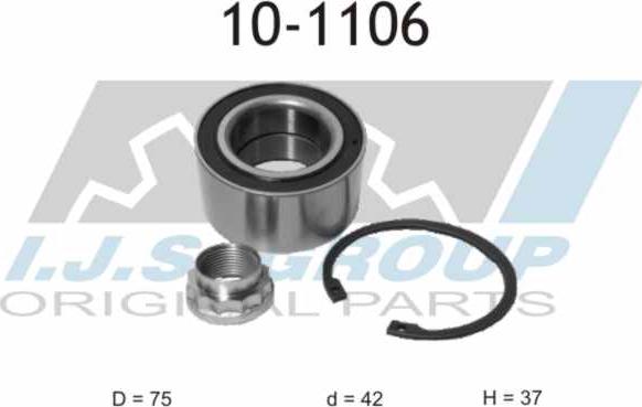 IJS GROUP 10-1106 - Комплект колесен лагер vvparts.bg