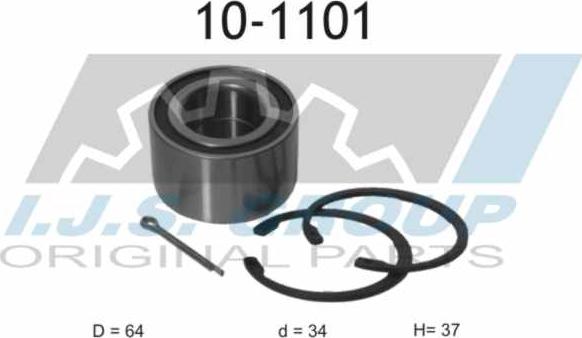 IJS GROUP 10-1101 - Комплект колесен лагер vvparts.bg