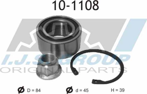 IJS GROUP 10-1108 - Комплект колесен лагер vvparts.bg