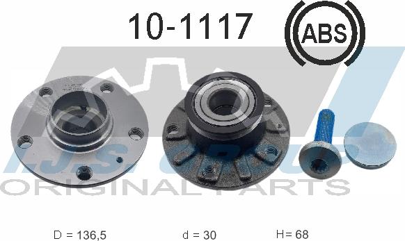 IJS GROUP 10-1117 - Комплект колесен лагер vvparts.bg