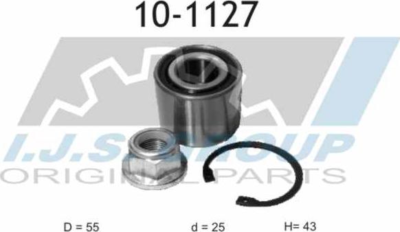 IJS GROUP 10-1127 - Комплект колесен лагер vvparts.bg