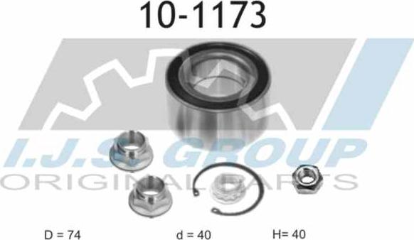 IJS GROUP 10-1173 - Комплект колесен лагер vvparts.bg