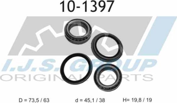 IJS GROUP 10-1397 - Комплект колесен лагер vvparts.bg