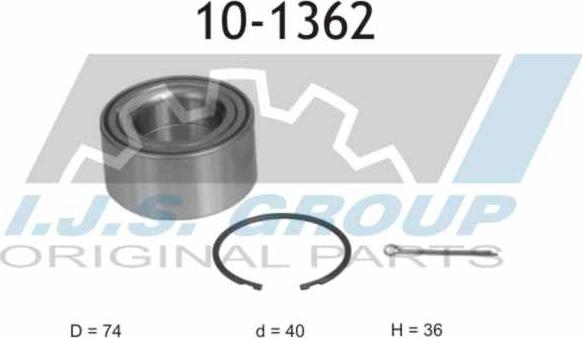 IJS GROUP 10-1362 - Комплект колесен лагер vvparts.bg