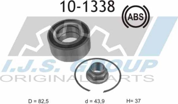 IJS GROUP 10-1338 - Комплект колесен лагер vvparts.bg