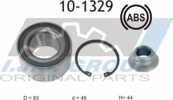 IJS GROUP 10-1329 - Комплект колесен лагер vvparts.bg