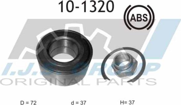 IJS GROUP 10-1320 - Комплект колесен лагер vvparts.bg