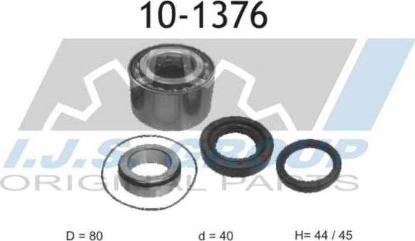 IJS GROUP 10-1376 - Комплект колесен лагер vvparts.bg