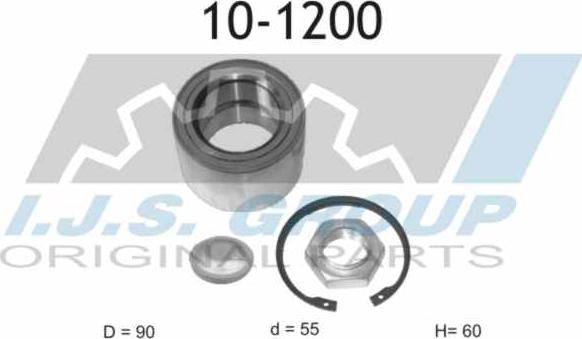 IJS GROUP 10-1200 - Комплект колесен лагер vvparts.bg