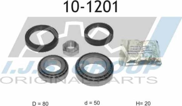 IJS GROUP 10-1201 - Комплект колесен лагер vvparts.bg