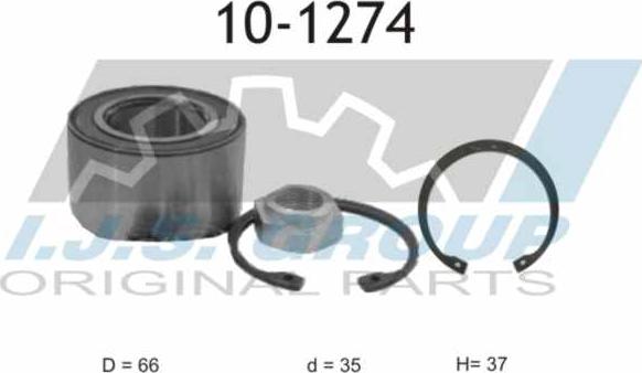 IJS GROUP 10-1274 - Комплект колесен лагер vvparts.bg