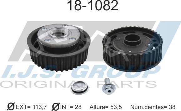 IJS GROUP 18-1082 - Зъбно колело, разпределителен вал vvparts.bg