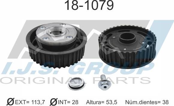 IJS GROUP 18-1079 - Зъбно колело, разпределителен вал vvparts.bg