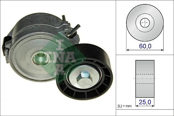 INA 534 0447 10 - Ремъчен обтегач, пистов ремък vvparts.bg