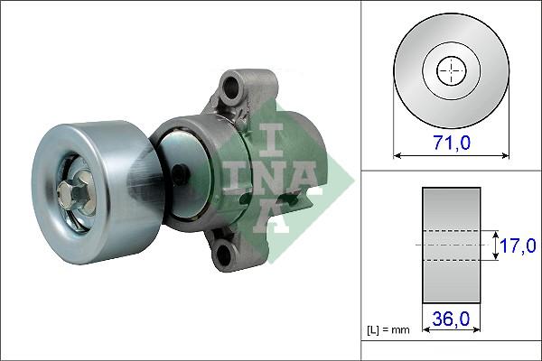 INA 534 0453 10 - Ремъчен обтегач, пистов ремък vvparts.bg