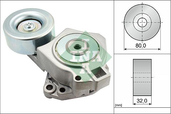 INA 534 0468 10 - Ремъчен обтегач, пистов ремък vvparts.bg