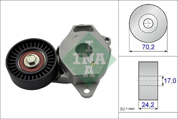 INA 534 0409 10 - Ремъчен обтегач, пистов ремък vvparts.bg