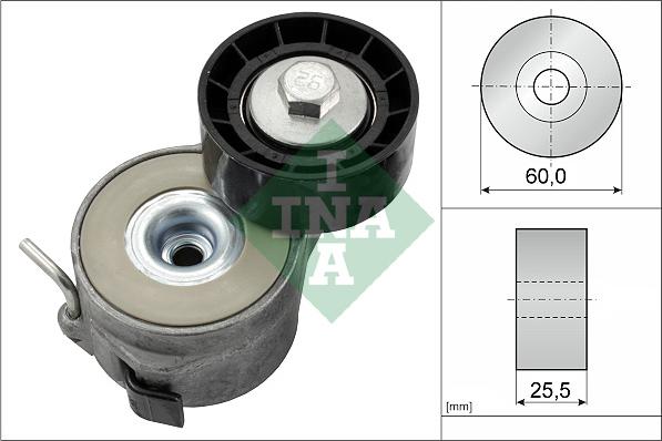 INA 534 0400 10 - Ремъчен обтегач, пистов ремък vvparts.bg