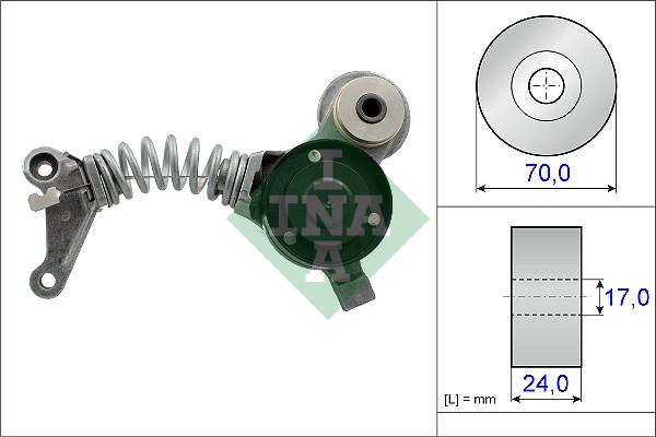 INA 534 0419 10 - Ремъчен обтегач, пистов ремък vvparts.bg